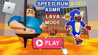 SHIN SONIC TAPES escape UPGRADE BARRYS PRISON LAVA MODE ROBLOX OBBY LIVE STREAM [upl. by Acinehs]