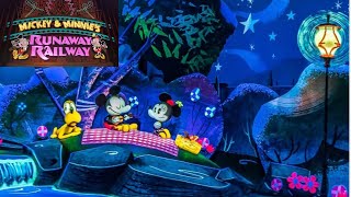 Mickey amp Minnie Runaway Railroad FULL RIDE POV  Disney World Disneyland Orlando Florida [upl. by Gnut432]