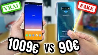 90€ Faux Galaxy Note 9 VS 1009€ Galaxy Note 9 [upl. by Trip555]