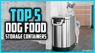 ✅Best Dog Food Storage Containers in 2024 [upl. by Kcirdez894]