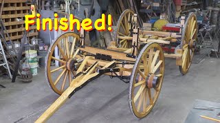 Complete Restoring a Horse Drawn Wagon Gear  Engels Coach Shop [upl. by Naoma]