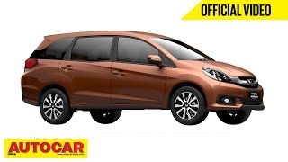 The All New Honda Mobilio  Official Video  Autocar India [upl. by Anyt]