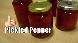 Red Bell Pepper Pickled Pepper in Oil How to Pickle peppers Yummy [upl. by Geiger]