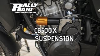 Rally Raid CB500x Build Suspension [upl. by Lunseth434]