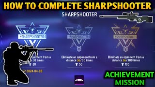 Free fire SHARPSHOOTER Achievement mission  Free Fire Achievement missions [upl. by Kovacs]