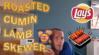 Lays Roasted Cumin Lamb Skewer Crisp Review [upl. by Dorwin]