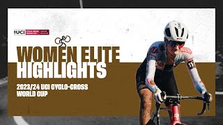 Namur  Women Elite Highlights  202324 UCI Cyclocross World Cup [upl. by Orvie138]