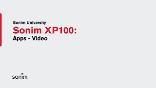 Sonim XP100  Apps  Video [upl. by Yntruoc]