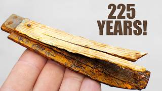 Old Rare Pocket Knife Restoration 225 Years Underground [upl. by Ranilopa]