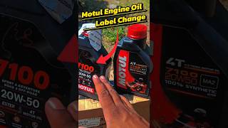 engine oil motul packing label replace motul engine oil original vs fake  20w50 motul engine oil [upl. by Ynattib]