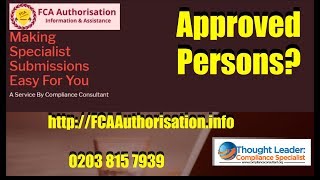 6 What Are FCA Authorised Persons FCA Approved Persons [upl. by Ayhtnic]