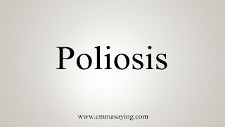 How To Say Poliosis [upl. by Asilanom381]