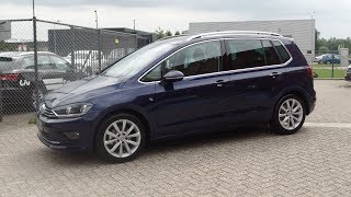 Volkswagen Sportsvan Highline 2017  2018 Atlantic Blue Metallic  wegklapbare trekhaak [upl. by Ecnerrot269]