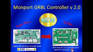 K40 Laser  Latest GRBL controller board from Monport V20  Lightburn compatible  See Description [upl. by Sivert]