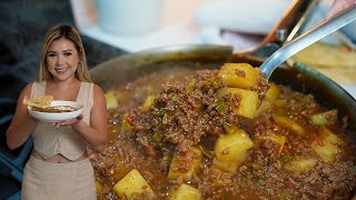 Ground Beef CARNE GUISADA is a Quick Easy and so Comforting Meal on a budget and under 30 minutes [upl. by Arlo590]