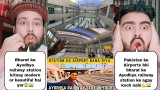 EXCLUSIVE NEW Ayodhya Railway Station Full Interior Tour Inside  MOST LUXURIOUS STATION of India [upl. by Lopez794]