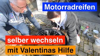 Motorradreifen selber wechseln [upl. by Croom]