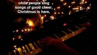 Carol of the bells on piano  Lyrics [upl. by Cathyleen]