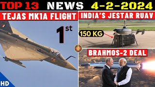 Indian Defence Updates  Tejas MK1A First FlightBrahmos2 DealJestar RUAVMassive Cargo Drone Army [upl. by Woodsum993]