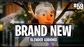 Brand New Blender Addons You Probably Missed 59 [upl. by Dnomyaw]