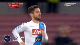 Dries Mertens scores 8 seconds after coming on vs Juventus 2 2 [upl. by Alexa]