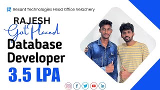 Rajesh as a Database Developer  How Fresher Get 35 LPA Without Experience  Database Developer [upl. by Pudendas229]