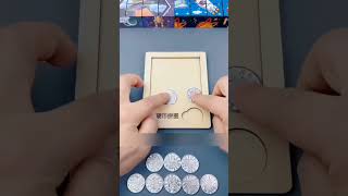 How to fit all coin in this frame mini wood toywood working art skillshand craft ideas shorts [upl. by Ku]