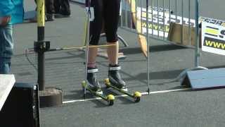 Nordic blading biathlon in the summer season [upl. by Nosnah]