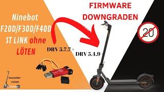 Ninebot F20DF30DF40D downgraden ST Link ohne löten DRV577 entfernen Drittanbieter Apps möglich [upl. by Yelahc730]