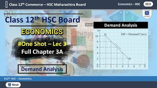 Full Chapter 3  Economics  Demand Analysis  Class 12 HSC Board  Class 12 Economics Chapter 3A [upl. by Krystle350]