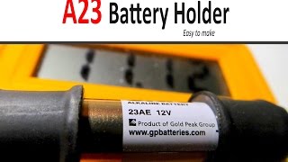 How to make A23 Battery Holder for your tiny projects [upl. by Ethelin430]