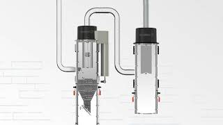 Central Vacuum Drainvac Dust Separator with Automatic Filter Cleaner [upl. by Inverson520]