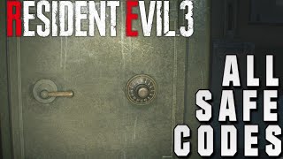 🔓 Comprehensive Guide ALL Safe Codes in Resident Evil 3 🗝️ [upl. by Arhoz]