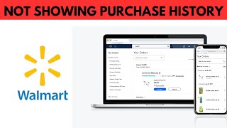 How To Fix Walmart App Not Showing Purchase History [upl. by Zoubek]