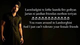 Laembadgini song Diljit dosanjh lyrics with meaning in english 🔥🔥🔥 [upl. by Buller]