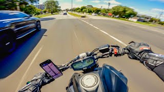 🥱  YAMAHA MT07 AKRAPOVIC 4K [upl. by Vish422]