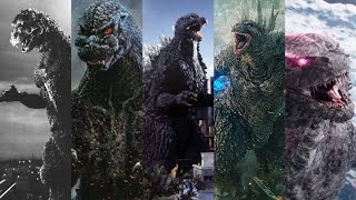 Evolution of Godzillas roars 19542024 [upl. by Klimesh]