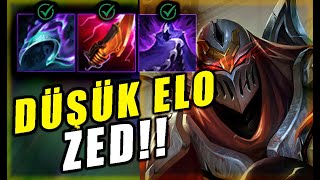 DÜŞÜK ELO ZED GAMEPLAY I KOLAY WİN OLDU [upl. by Kass693]