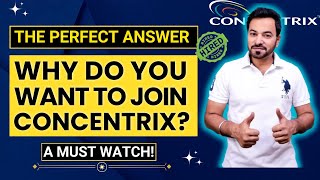 Concentrix Interview Questions and Answers  Why do you want to join Concentrix [upl. by Arretal]