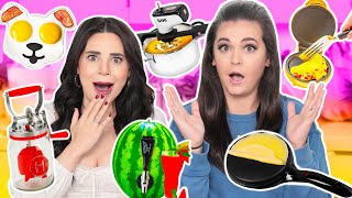 TESTING 10 MORE FUN KITCHEN GADGETS w My Sister  Part 15 [upl. by Bringhurst]