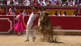 CONCURSO DE RECORTADORES CON TOROS SAN FERMÍN 2024 [upl. by Eustazio]