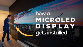 How a MicroLED Gets Installed An Overview of This UltraWide 329 Video Wall [upl. by Corny]