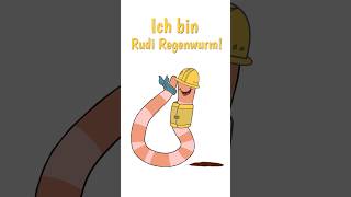 Hier kommt Rudi Regenwurm Sing Kinderlieder Shorts [upl. by Hutchins]