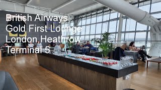 British Airways Galleries First lounge London Heathrow Terminal 5 review 4k [upl. by Mohorva]