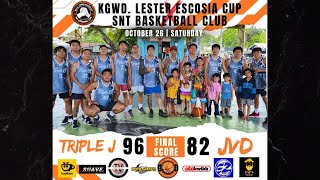 TRIPLE J VS JVD  Kgwd Lester Escosia Cup X SNT Basketball Club S2  October 26 2024 [upl. by Bolme77]