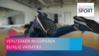 4 Buiklig variaties om de rug te verstevigen  Oefening van de Week [upl. by Anirod434]