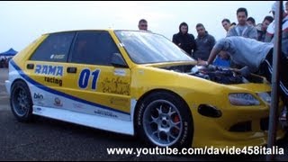 1000 HP Lancia Delta RR1 by Rama Racing LAUNCH  start up  drag race [upl. by Ahseenal855]