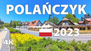 Polanczyk Poland Walking Tour ☀️ 4K Ultra HD – With Captions [upl. by Fabien]