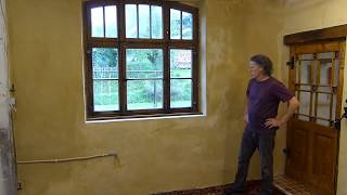 Old house renovation Historic Wall Renovation with Lime Plaster [upl. by Novaelc]