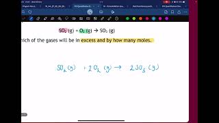 Limiting and Excess Reagents Quantitative Chemistry [upl. by Eatnuhs]